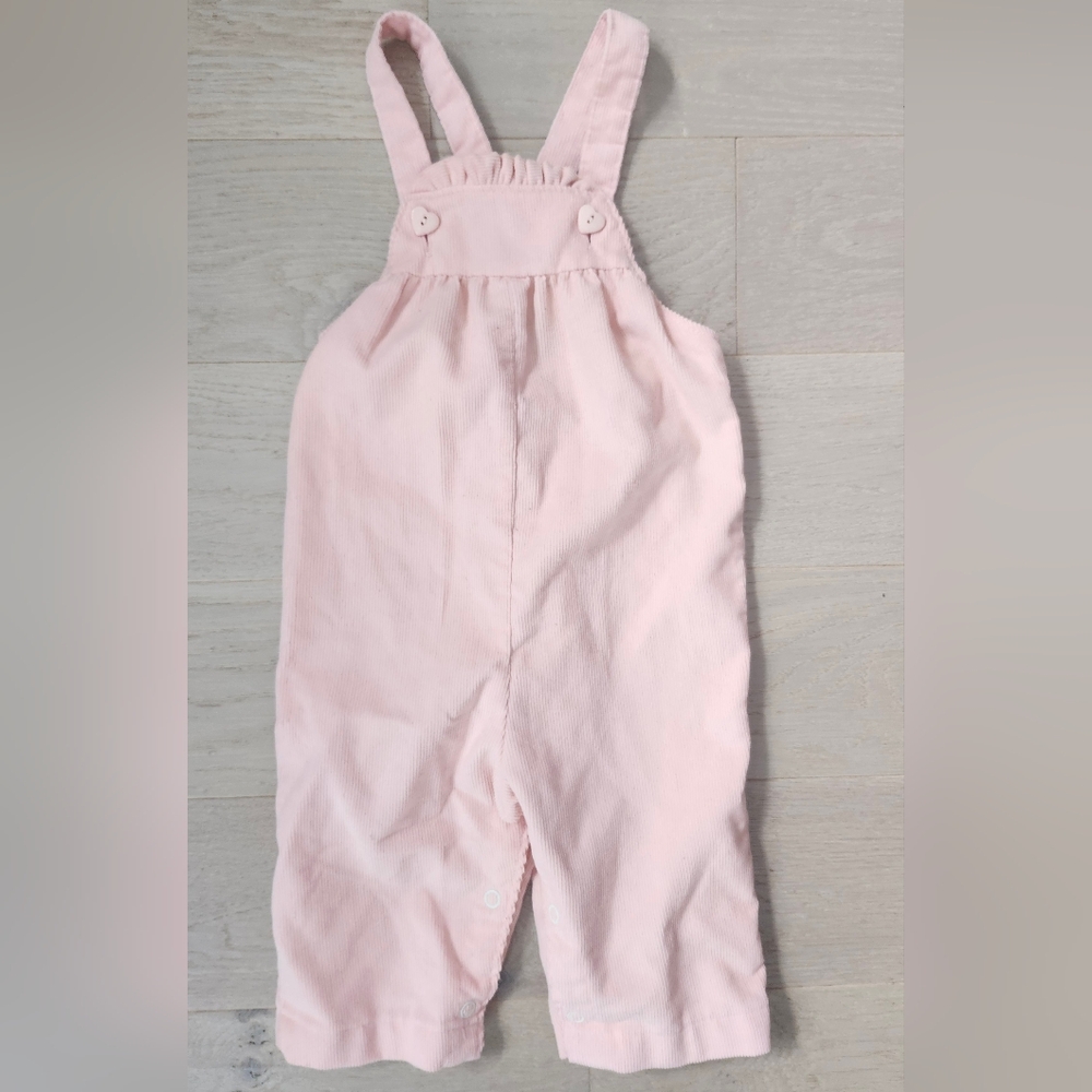 Vintage Corduroy Overalls Pink 12 Months